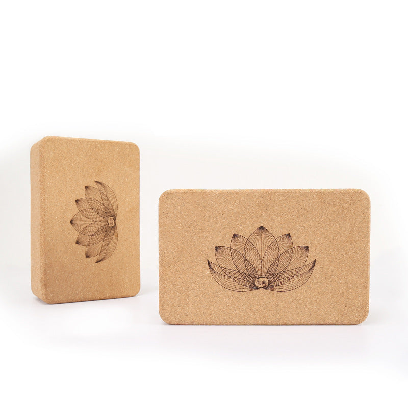 Eco-Friendly Cork Yoga Blocks (Lotus)