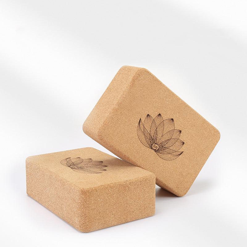 Eco-Friendly Cork Yoga Blocks (Lotus)