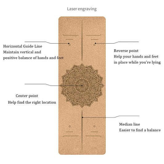 Eco-Friendly Non-Stick Cork Yoga Mat